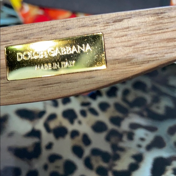 D&G sunglasses wood white